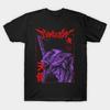 Мужская черная футболка с принтом Evangelion No-Cut Transfer Paper Print Cotton Tshirt