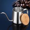 Sakura Direct Mail 350ml Coffee Drip Pot, Narrow Mouth, Stainless Steel Coffee Kettle with Lid, Kitchen Cooking Coffee, Drip Equipment, Single-Serve