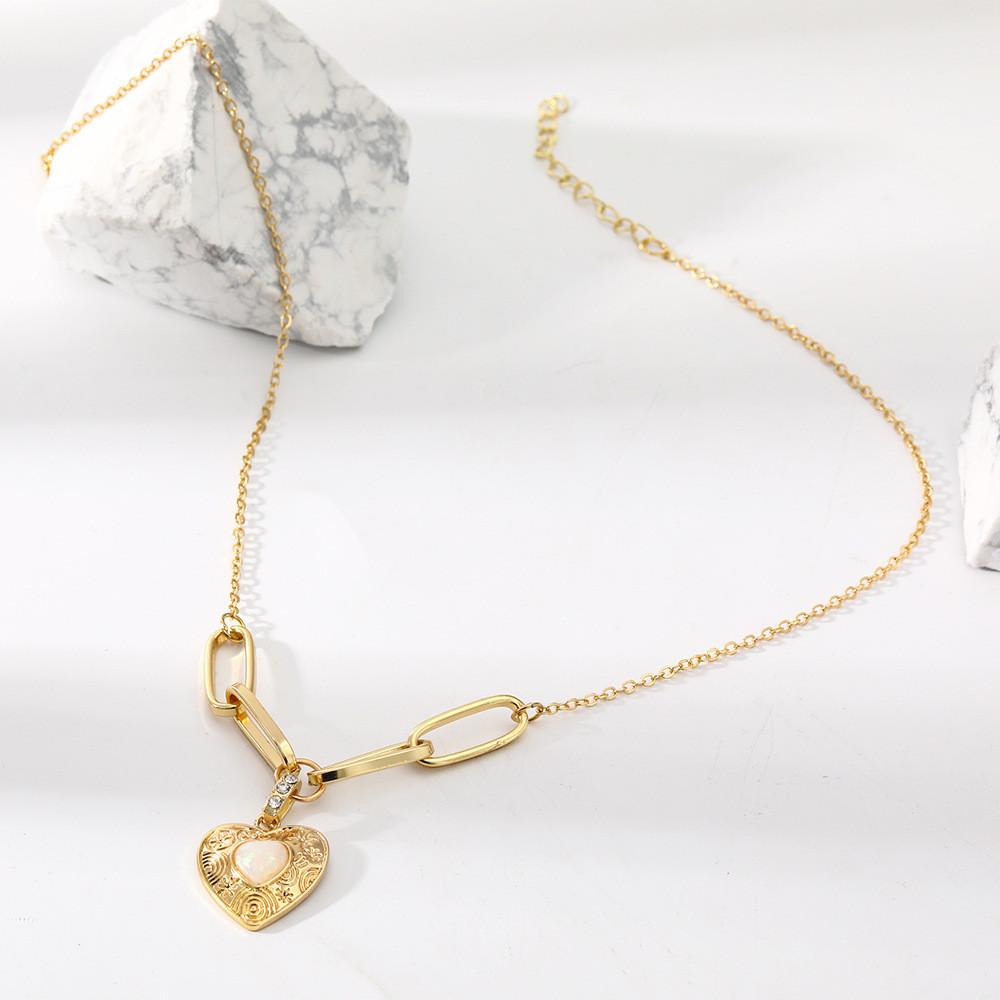 Trendy Multi-layer Heart Shaped Necklace For Women Elegant Fashion Jewelry Accessory