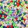 Acrylic Solid Color Peanut Beads for Handmade Jewelry and Accessories