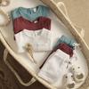 0-4Y Summer Baby Boy Girl Clothes Sets Toddler Newborn Kid Baby Soft T-shirt Shorts Children Outfits Solid Color