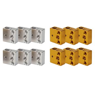 6x нагревательных блоков Hotend для экструдера Makerbot MK7 MK8 Ender 3 / CR-10S 3D-принтера