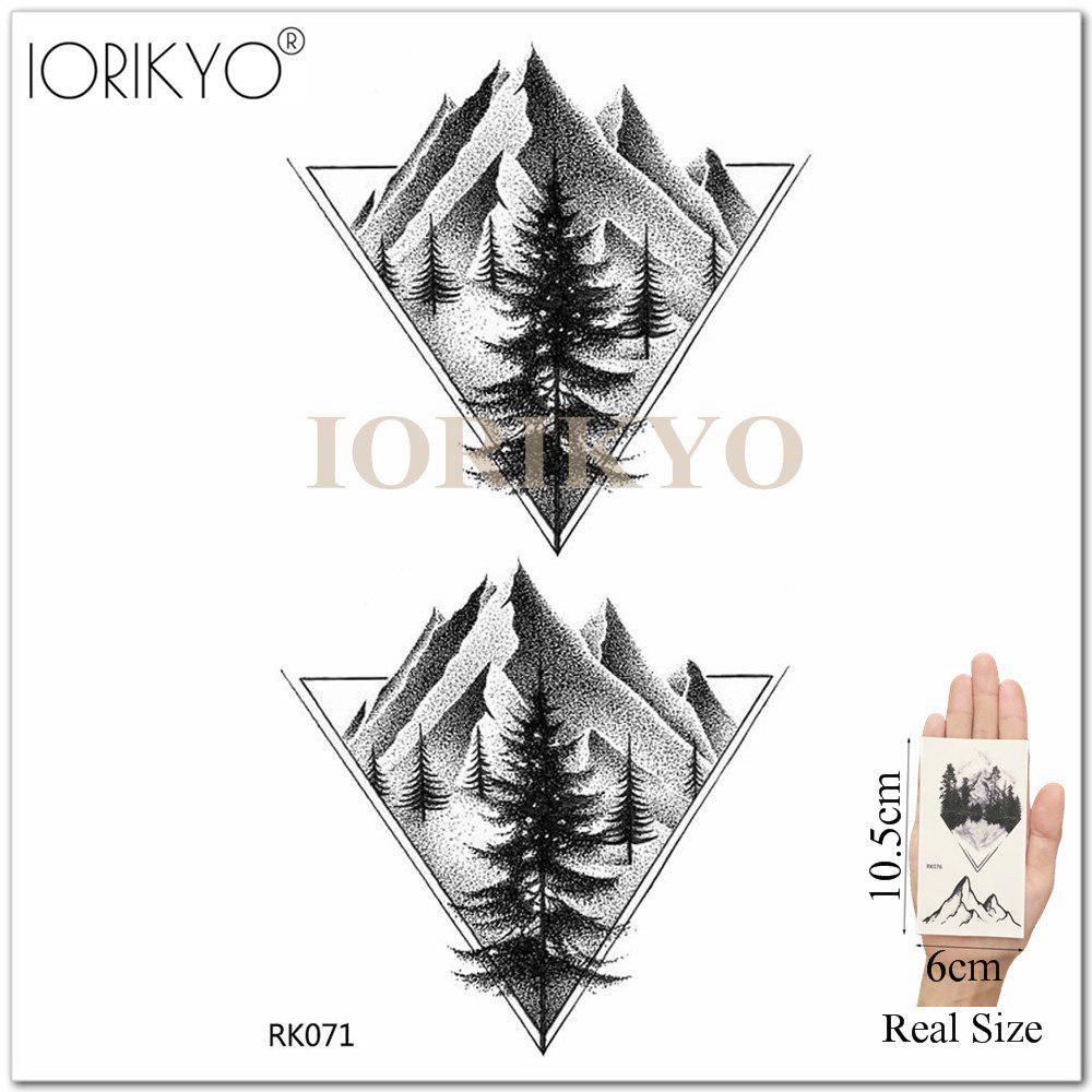 Временная геометрическая татуировка