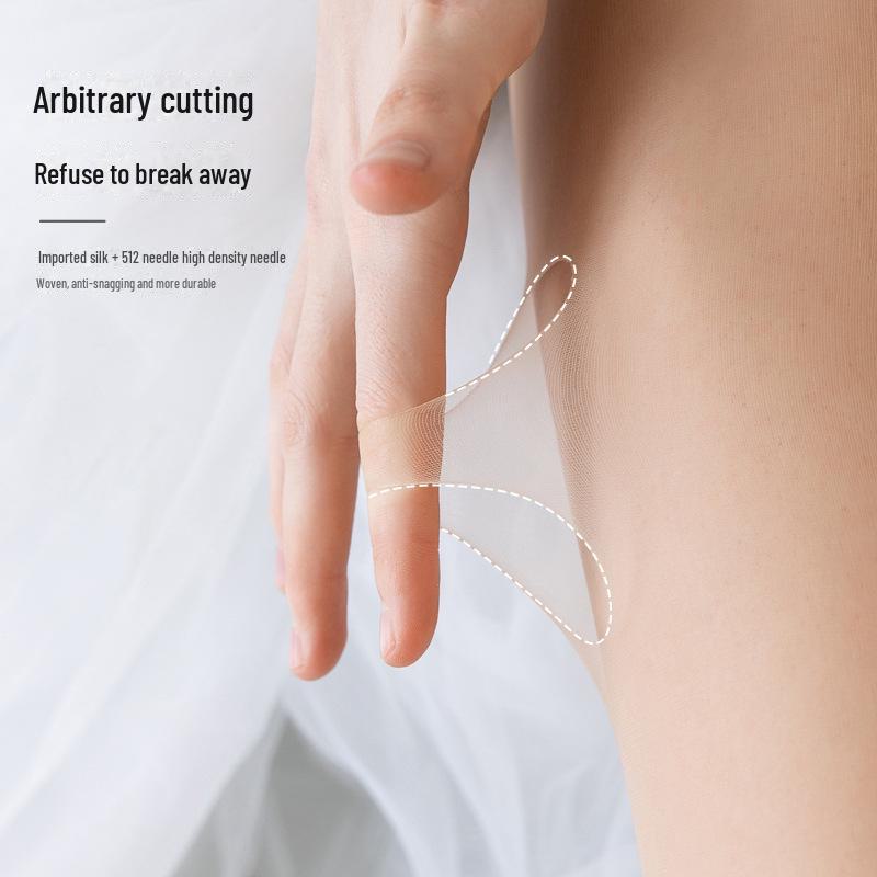 Ультратонкие невидимые черные чулки для женщин, весна/лето, телесного цвета, больших размеров