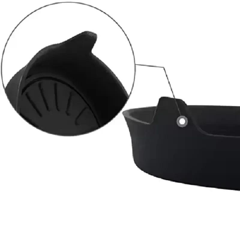 2 набора универсальных автомобильных силиконовых подстаканников с бортиком, канавкой для стакана, подушечкой, подходят для диаметра 6,5 см