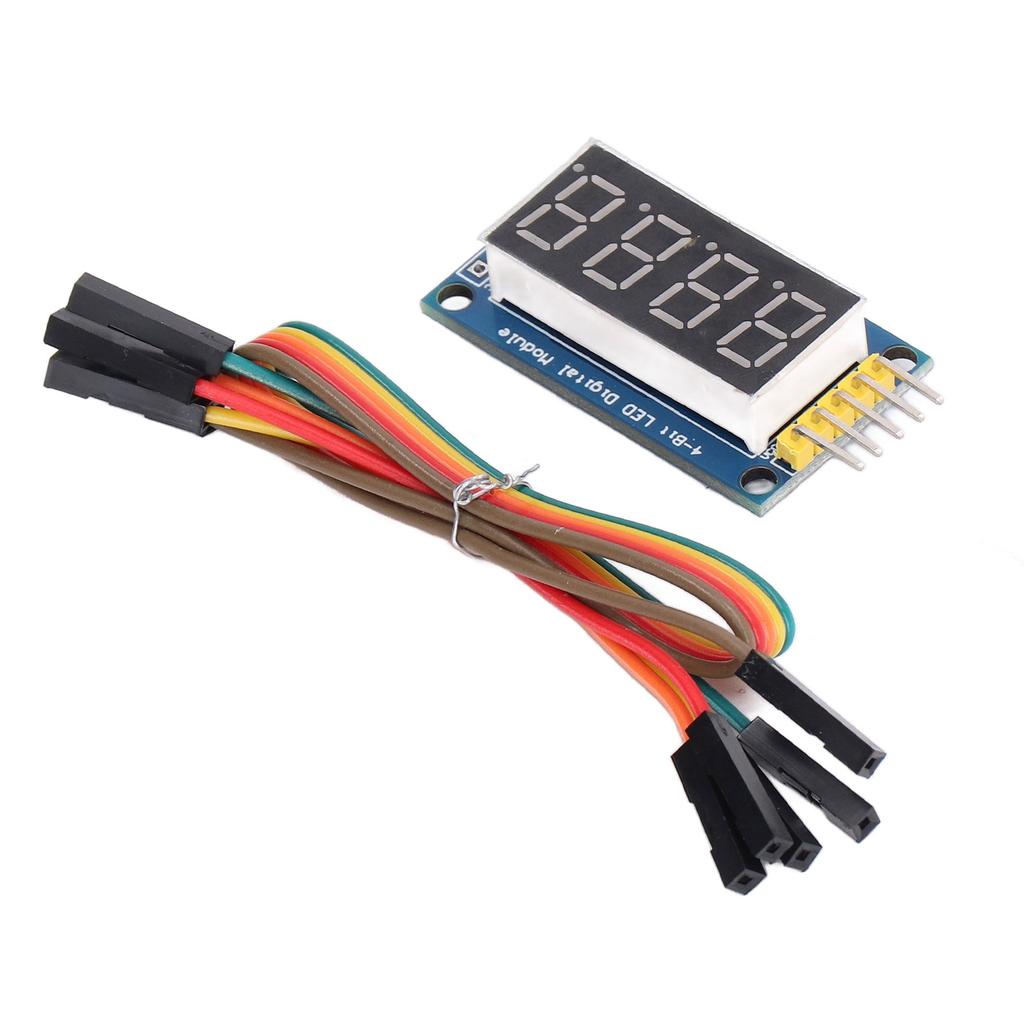 4-разрядный модуль цифровой трубки Драйвер 74HC595 Регулируемый светодиодный дисплейный модуль с перемычкой 3,3 В?5V