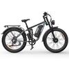 Electric Bicycle Yvy C26 Max 26" Fat Tire 1000Wx2 Motor Fully Suspended Adult Electric Bike 48V 23AH 7 Speed Max Load 150Kg