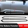 Для Subaru Forester 2025 2026 Углеродное волокно Боковая дверь Кузовная отделка Панель двери Линия Полоса-декоративная накладка Аксессуары для автомобиля