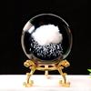 3D хрустальный шар с подставкой, планета, лазерная гравировка, глобус Солнечной системы, астрономический подарок, подарок на день рождения, стеклянная сфера, украшение для дома