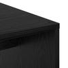 Desk with Shelf Black Oak Effect 102 x 50 x 124 cm