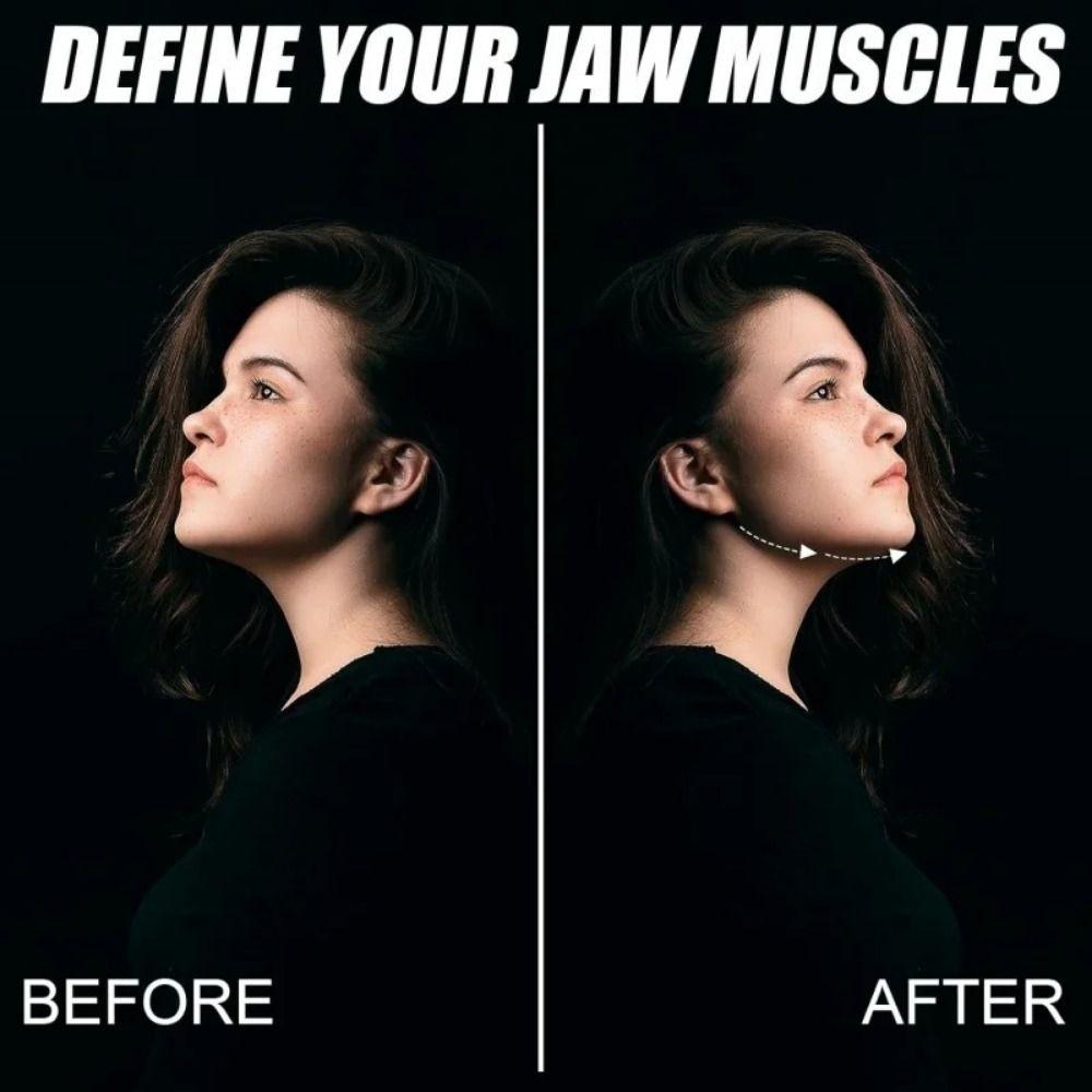 Тренажер для мышц жевания и прикуса для лица, новый тренажер для линии челюсти, 40/50/60 фунтов, тренажер для подтяжки челюсти для двойного подбородка