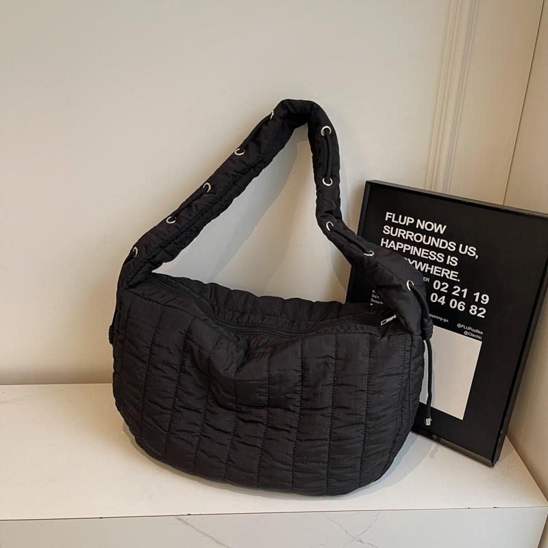 Складная сумка через плечо с завязками, женская сумка для пельменей большой вместимости, сумка через плечо для поездок на работу