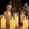LED Candle Lights, Long, Flashing, Christmas Decoration, Soothing Light, Warm Color, Unscented, Flameless, Night Light, Inspires Sleep, Stylish,