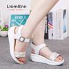 Ladies Chunky Wedge Sandals Women Summer High Heels White Sandals Flat Platform Sport Shoes