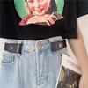 Женский невидимый эластичный ремень для джинсов - Регулируемое решение для утяжки талии