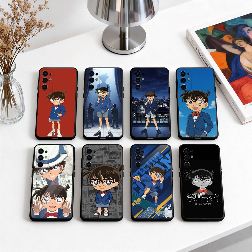 Famous D-Detective boy C-Conan-es Phone Case For Samsung S25,S24,S21,S22,S23,S30,Ultra,S20,Plus,Fe,Soft Silicone Black Cover