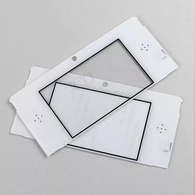 1PCS Top Screen Glass/Plastic Lens with Strong Adhesive Replacement Front LCD Cover For Retro Handheld Game Console