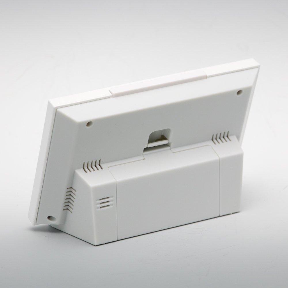 Seiko Часы будильник автоматическая подсветка радиоволна цифровой календарь дисплей температуры виден даже ночью белый жемчуг SQ778W SEIKO