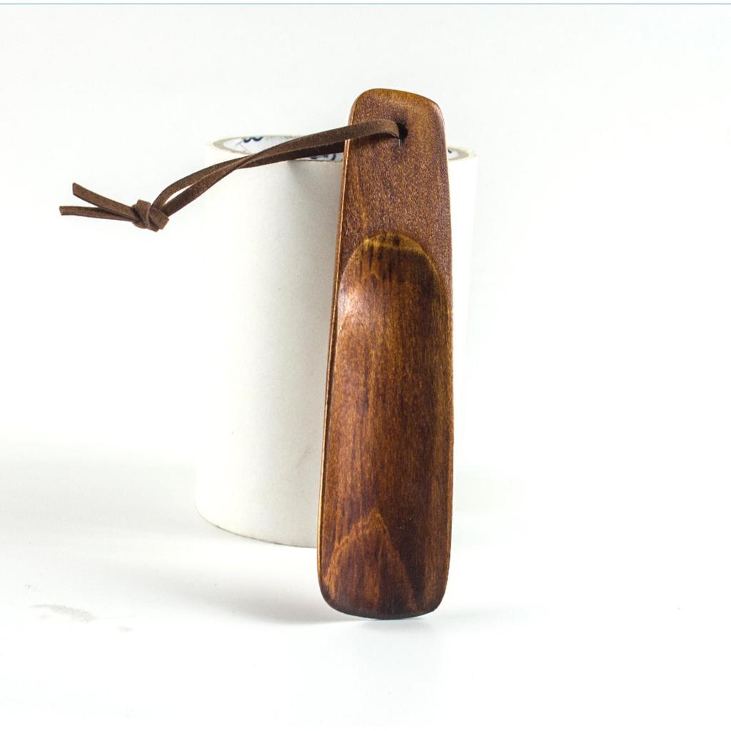 Деревянная ложка для обуви, короткая ручка - 15 см