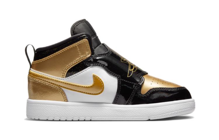 Jordan Sky Jordan 1 Mid Черный Металлик Золотой Белый PS DV6069-071
