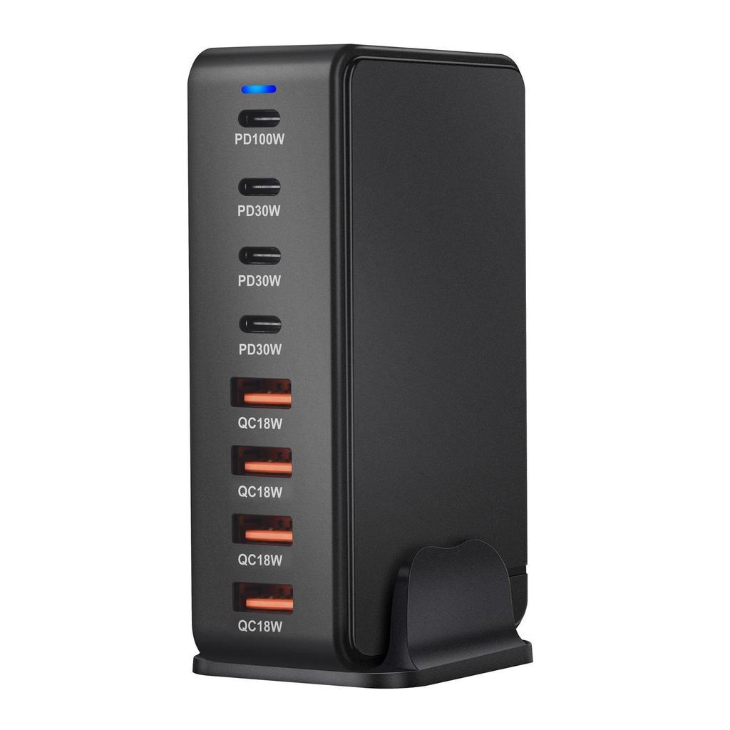 Многопортовое USB PD супербыстрое зарядное устройство на нитриде галлия мощностью 240 Вт для ноутбуков