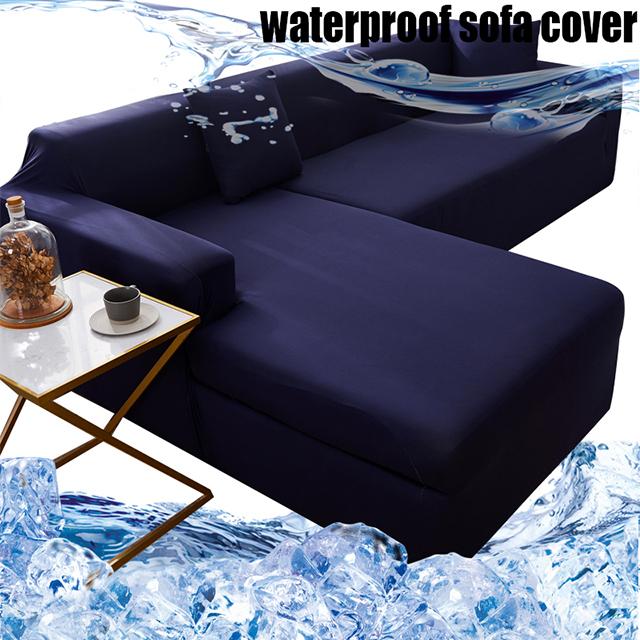 Эластичный водонепроницаемый чехол для дивана, пыленепроницаемые однотонные чехлы, L-образный угловой чехол для дивана, отдельные чехлы для дивана, разрешено проживание с домашними животными