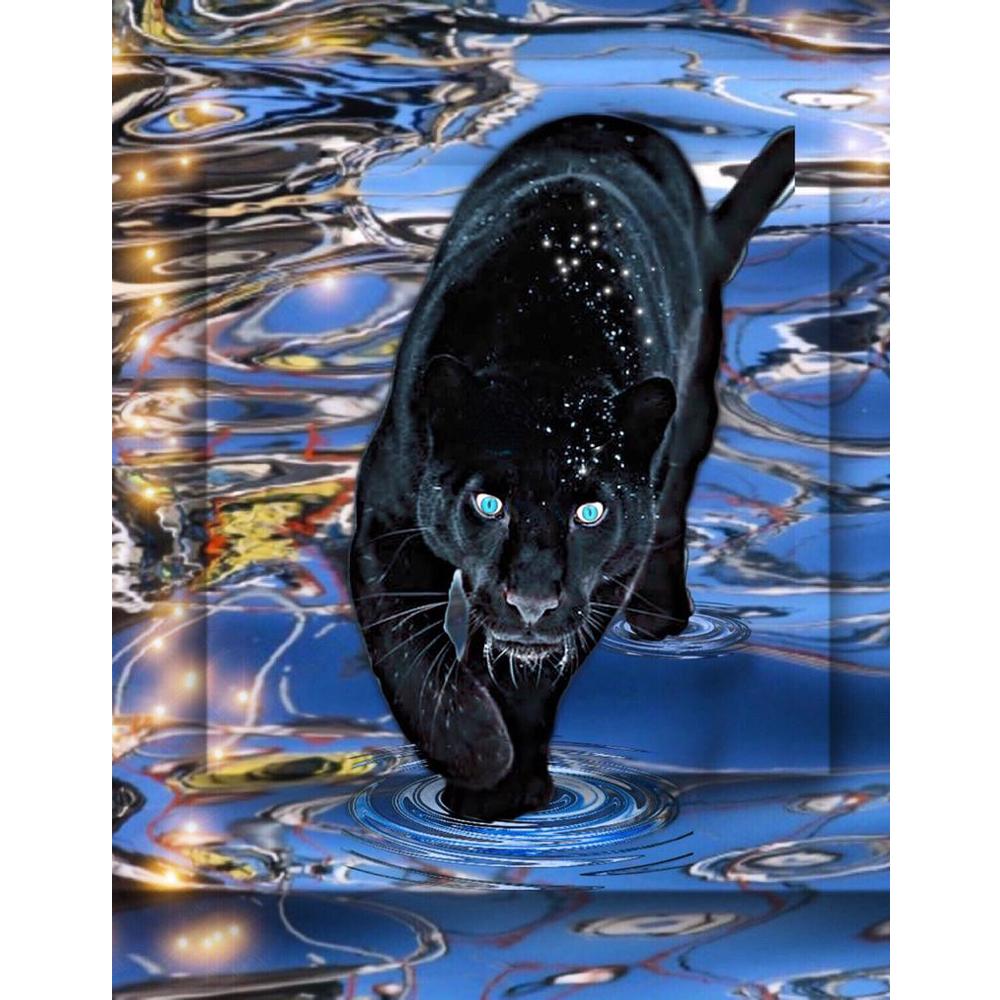 Полная площадь Алмазная картина Портрет Красочные животные Алмазная вышивка Волк Сова Пантера Изображение Стразы Вышивка Крестом Рождественские украшения