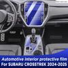 Для SUBARU CROSSTREK 2024 2025 Панель переключения передач центральной консоли Экран ТПУ Защитная пленка для интерьера автомобиля Защитная наклейка от царапин
