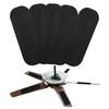 5Pcs Ceiling Fan Filters High Efficiency Carbon Air Filters Home Self-adhesive Fan Blade Accessories Easy Install Quiet Filtration Odorless Filter