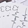 Heart Tattoos Temporary Ecg Tattoo Products Waterproof Disposable Tattoo Sticker