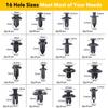 Car Body Plastic Push Pin Fasteners Panel Trim Moulding Auto Clips 625Pcs