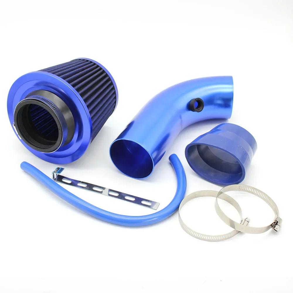 76mm Car Refitted Winter Mushroom Head Air Filter Intake Pipe Filter High Flow High Cold Air Filter Aluminum Pipe Kit