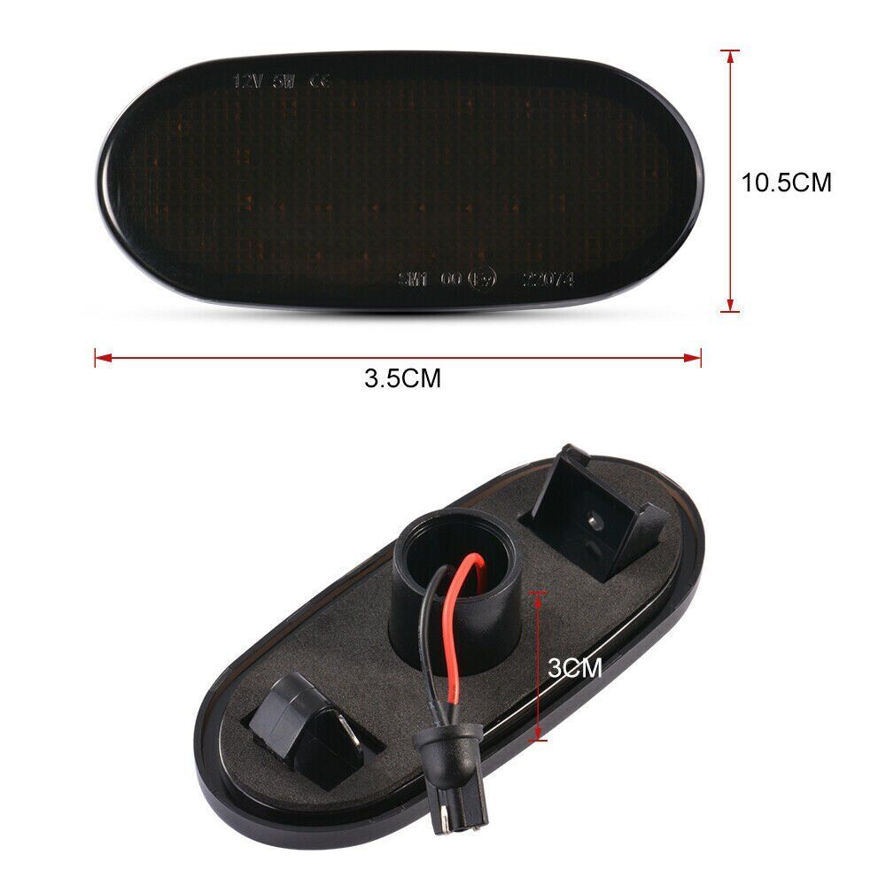 2PCS Smoked LED Side Marker Light For Mercedes Sprinter W906 VW Crafter 2006-2015 Car Side Lamps Replacement Parts