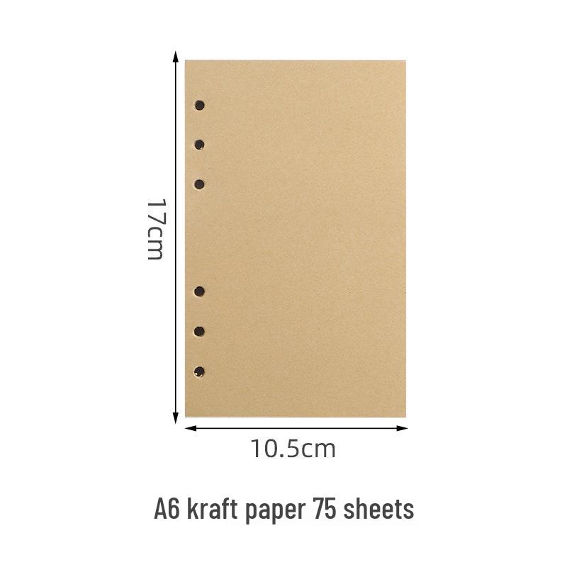 Retro Leaf Ring-Bound Travel Journal Notebook