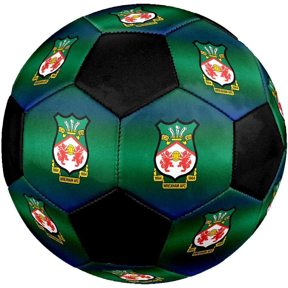 Футбольный мяч Wrexham AFC Цветной Для всех возрастов Машинная строчка ПВХ Готов к соревнованиям Прочный Высокий отскок.РАЗМЕР5