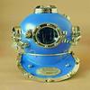 Royal Handicraft US Navy Mark V Scuba Divers Helmet Replica In Antique Blue 45.72 Cm Antique Collectibles, Replica Helmets, and Helmets