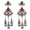 Art Deco Antique Vintage Flapper Style Jet Black Onyx Rhinestone Extra Long Dangle Earrings pearl earrings jewelry for women