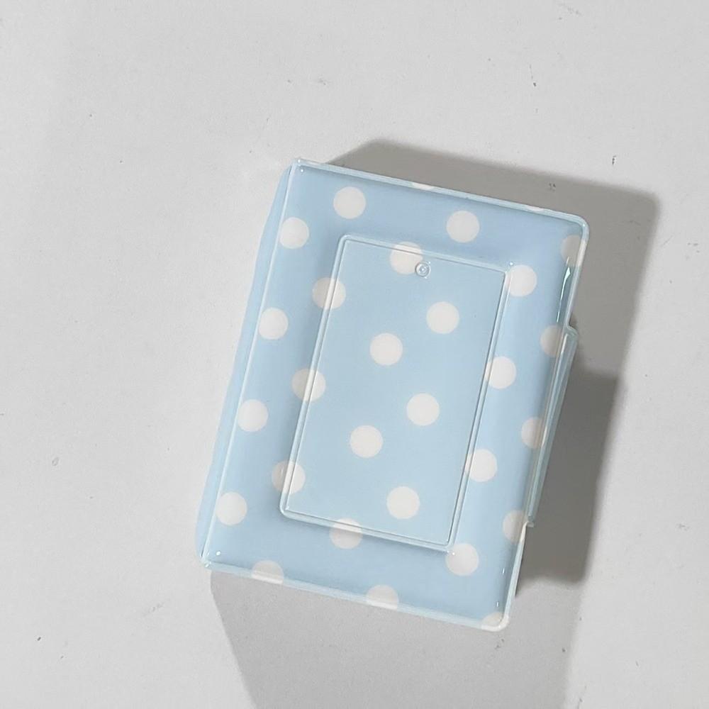 Polka Dot Photocard Binder 40 Slots Idol Picture Storage Book Portable Photo Album