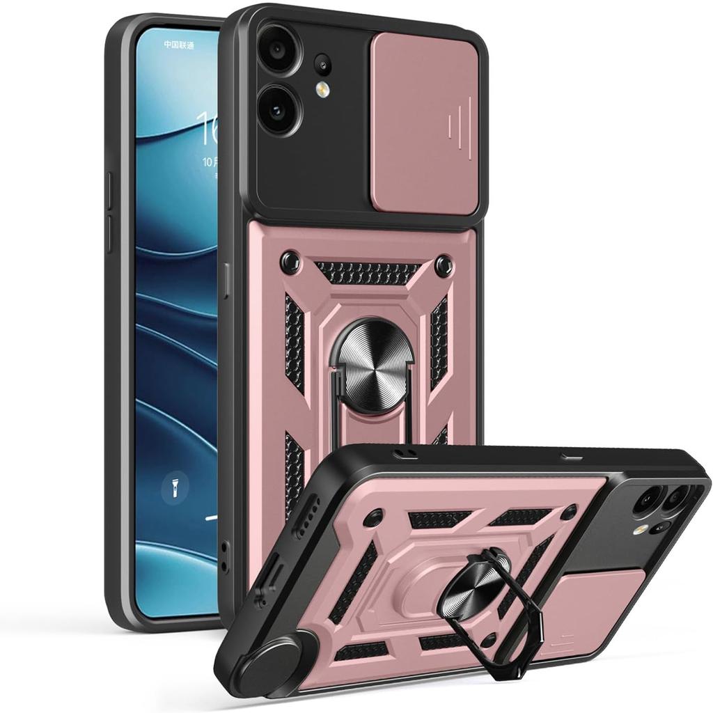 Чехол-подставка Armor для Nothing CMF Phone 2 Pro, защита объектива с кольцом, магнитный держатель, Coque Fundas Capa