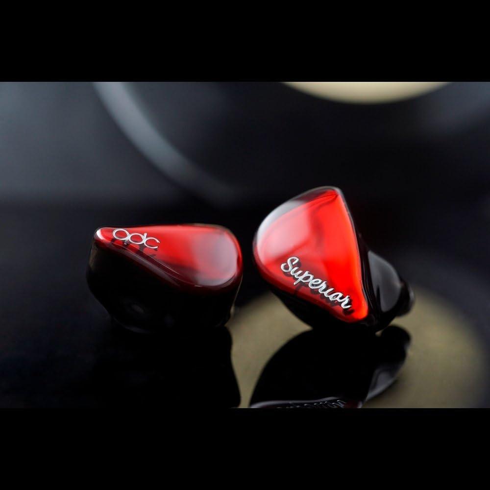 qdc SUPERIOR Vermilion Red [Наушники с 10-мм одним полнодиапазонным динамическим драйвером] Коаксиальная двойная магнитная цепь и двухполостная структура Разъем IEM2pin
