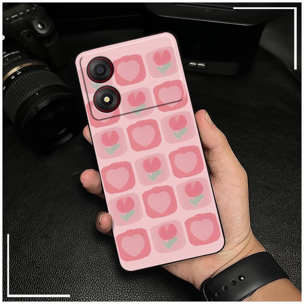 Милый ТПУ чехол для телефона ZTE Blade A34 Защитный Прочный Чехол для телефона Модный дизайн Водонепроницаемый Силиконовый Противоударный