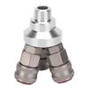 3 Way Connector Chrome Plated Pneumatic Component Carbon Steel G1 2in Thread Quick Coupler