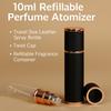 10ml Mini Perfume Bottle Refillable Essential Oil Alcohol Spray Rotating Bottle PU Leather Spray Atomizer Bottle