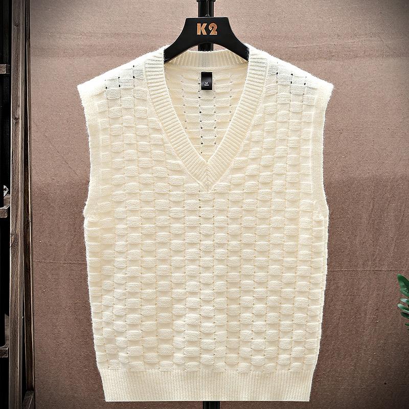 Свитер Майка Мужской жилет Подкладка Свитер без рукавов с v-образным вырезом Свитер Пара теплый жилет 15 различных форм цветов в разных цветах