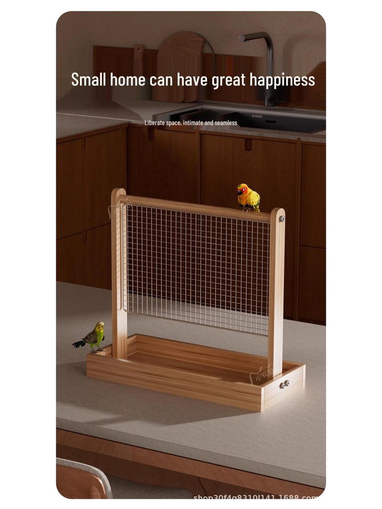 Parrot Desktop Stand: Poultry Platform for Budgies, Cockatiels & Conures - Entertainment & Boredom Relief Toy