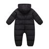 Зимний комбинезон для мальчиков и девочек, теплое стеганое пальто с капюшоном, куртка-пуховик для детей от 0 до 18 месяцев