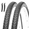 MOHEGIA 700x35C Bicycle Tires (Set of 2): Road Bike, Cross Bike, 700C, 35C, 37-622mm Lincher Tires - Commuting, School, Cycling