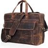 Leather Messenger Bag for Men  Full Grain Leather Briefcase Laptop Satchel Office Crossbody Travel Bag
