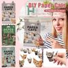 DIY Paper Cats, DIY  Camp, 3D Handmade  Model, Fold Your Own Paper Cats, Animal Shaped Decoration Kit,