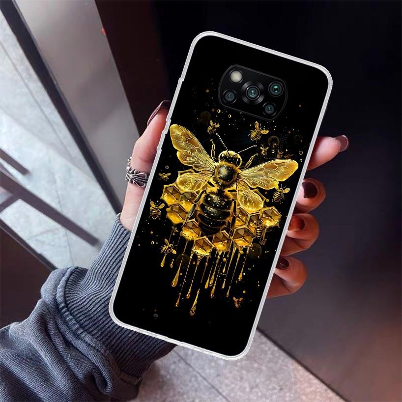 Пчеловодство Мед Животное Чехол для телефона Для Xiaomi Poco X7 X6 X5 Pro F7 Ultra Redmi 15C 15 13 13C 12 12C 10 10A 10C 9 9A 9C 9T Корпус